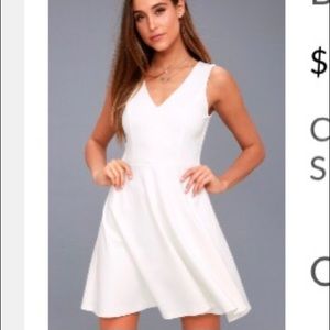 Lulu’s White Skater Dress